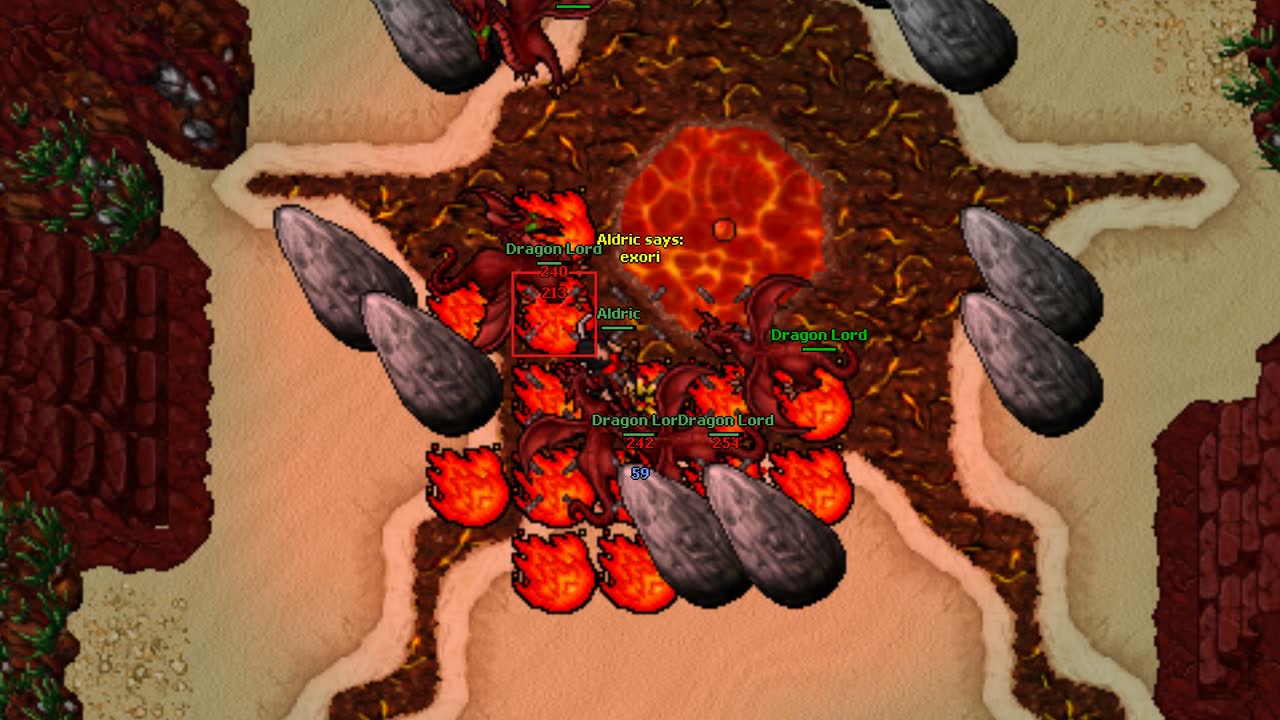 Cavaleiro lutando contra dragon lords